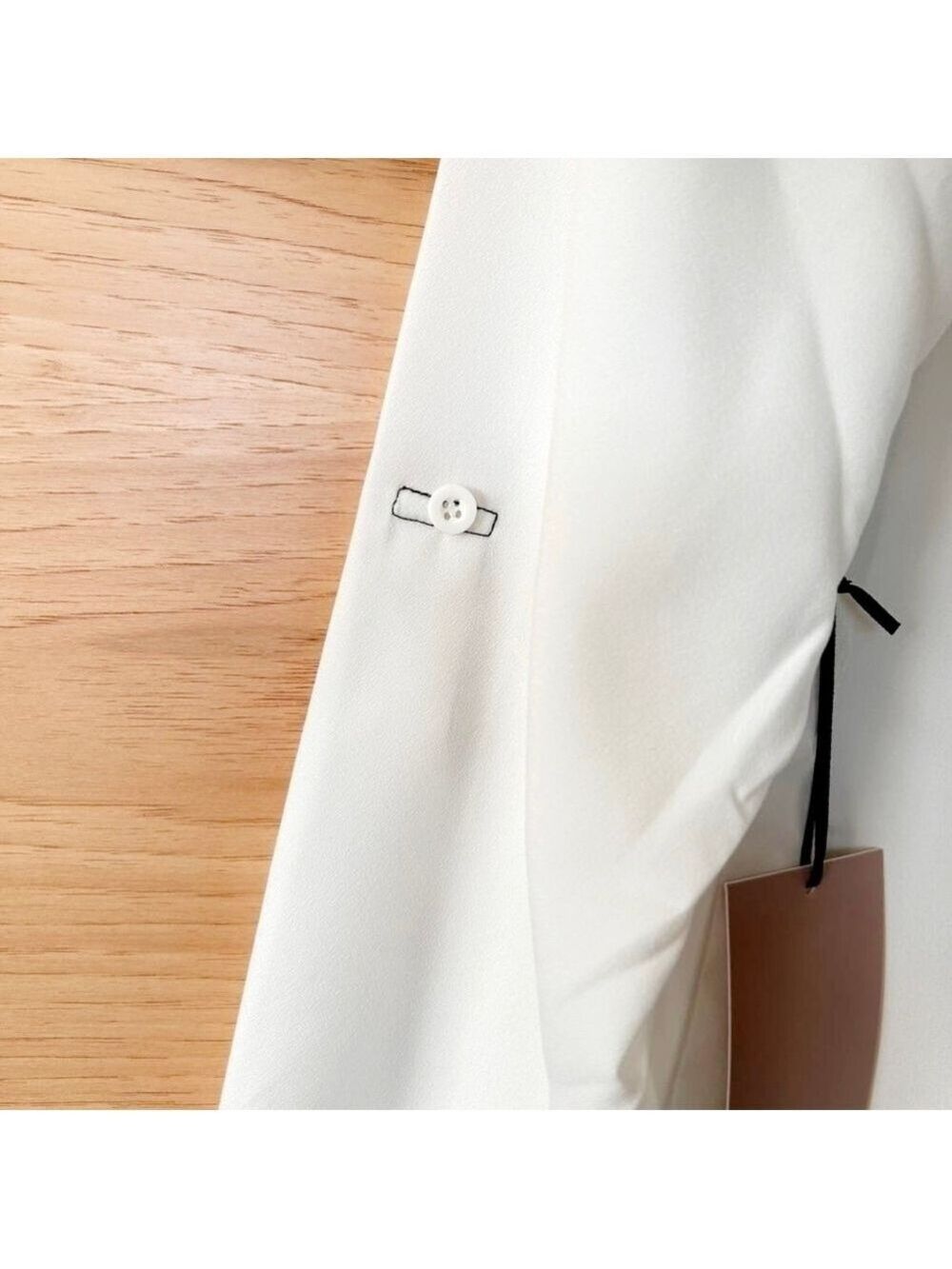 REMIXMESS WHITE HENLEY BLOUSE - NWT - Picture 9 of 9